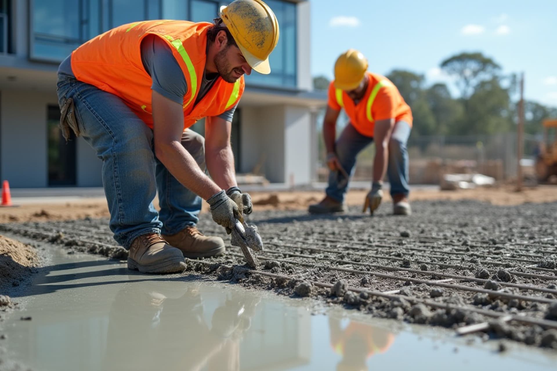 Concrete foundation installation services