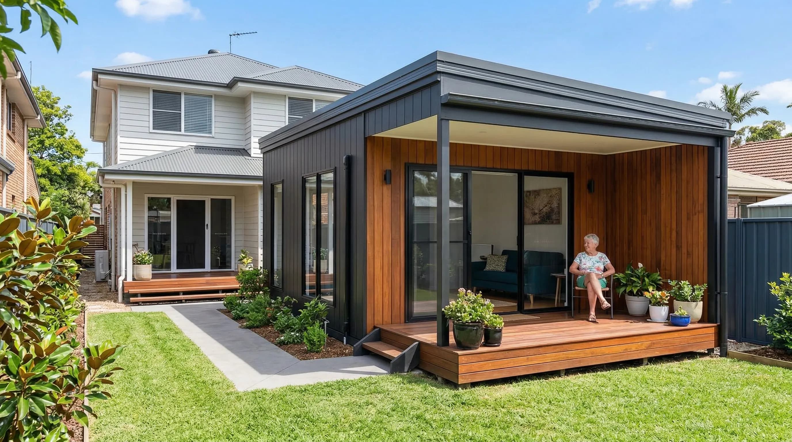 Granny flat secondary dwelling concrete work